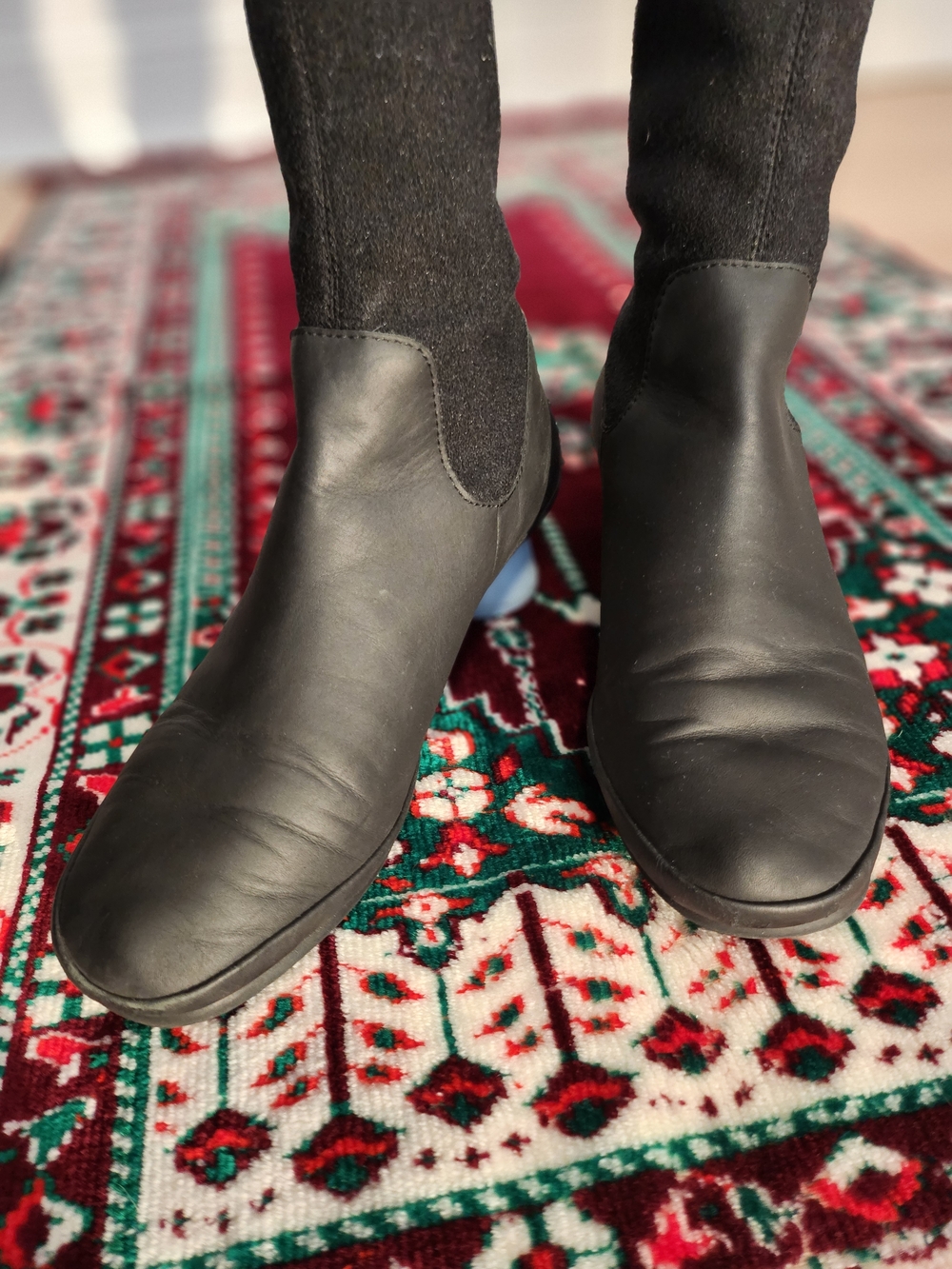 Camper ALIGHT Black Boots With Light Blue Block Heel - Picture 3 of 6